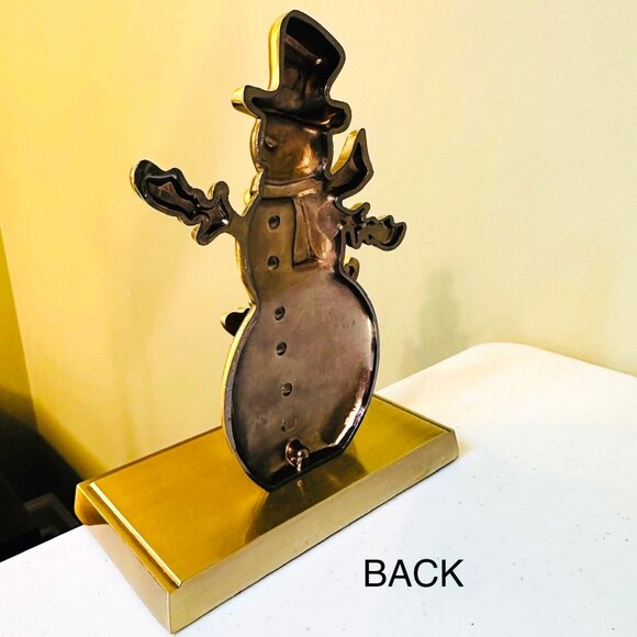 Snowman Stocking holder Christmas holiday snowman stocking hanger decoration - Picture 5 of 11